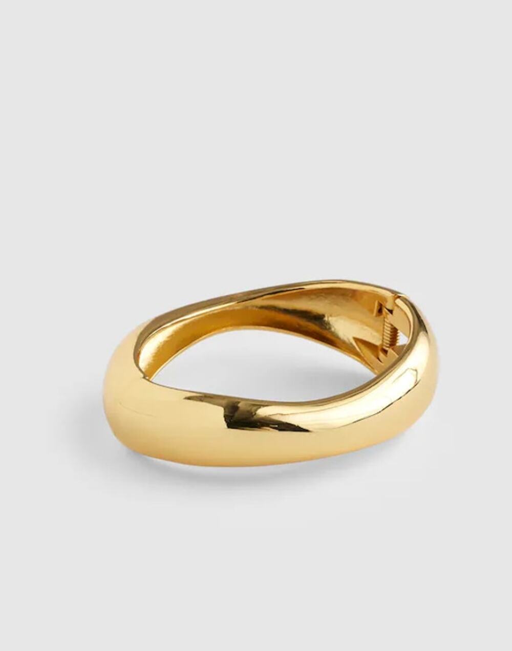 Madewell Women's Gold Sculpted Chunky Bangle NWT